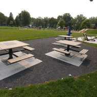 . Vue du parc réaménagé