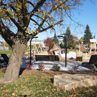 Vue du parc réaménagé